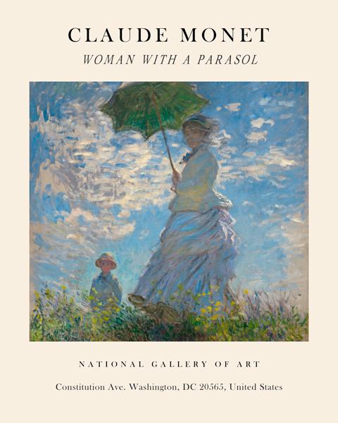 Women with Umbrella Exhibition - Claude Monet