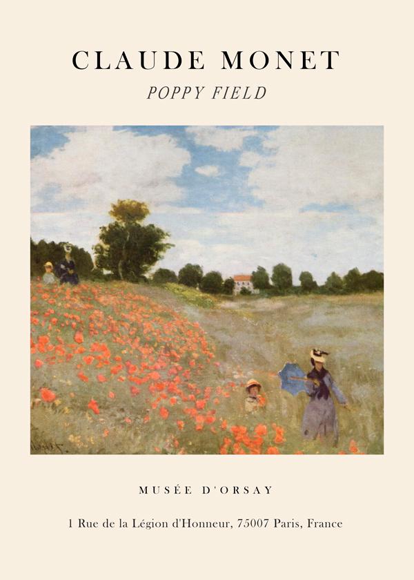 Poppy Field Exhibition - Claude Monet