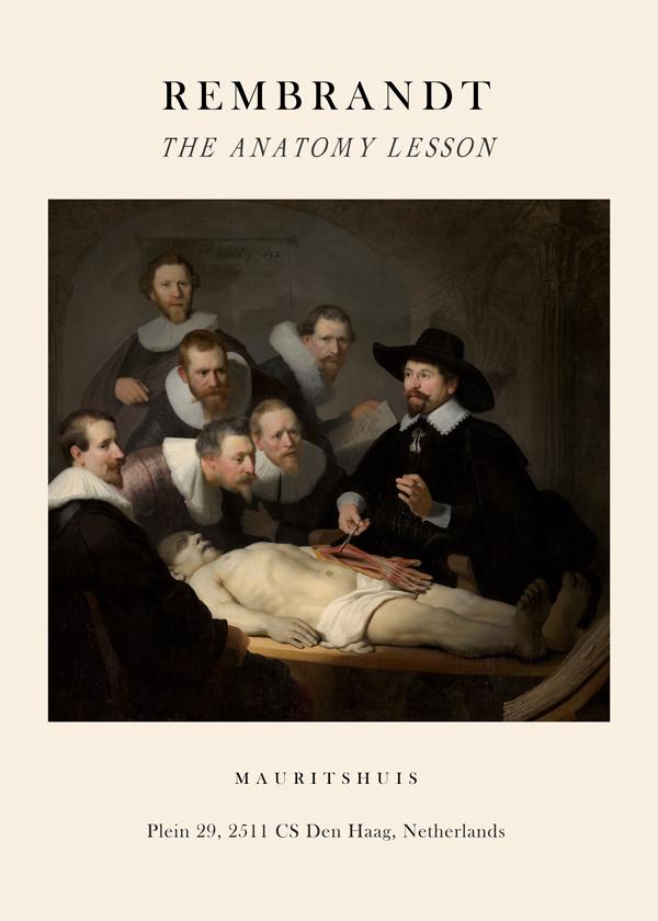 The Anatomy Lesson of Dr Nicolaes Tulp Exhibition - Rembrandt