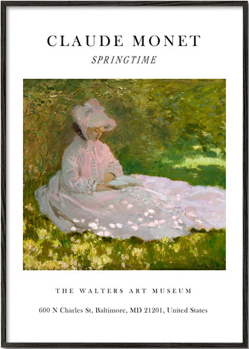 Springtime Exhibition White - Claude Monet