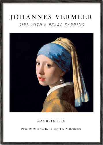 Girl with a Pearl Earring Exhibition White - Johannes Vermeer