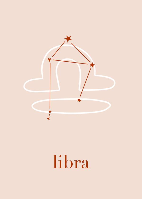 Libra Constellation Blush