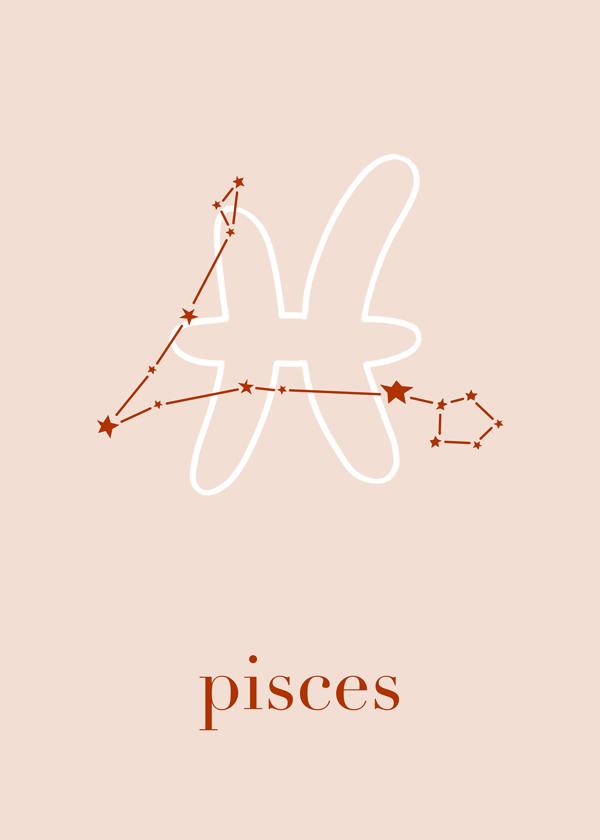 Pisces Constellation Blush