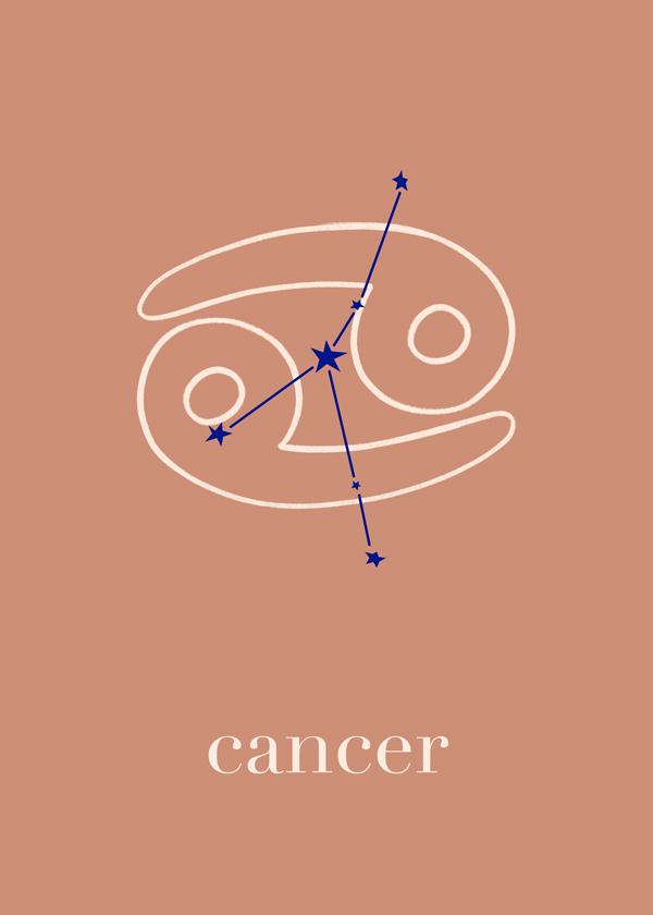 Cancer Constellation Terracotta