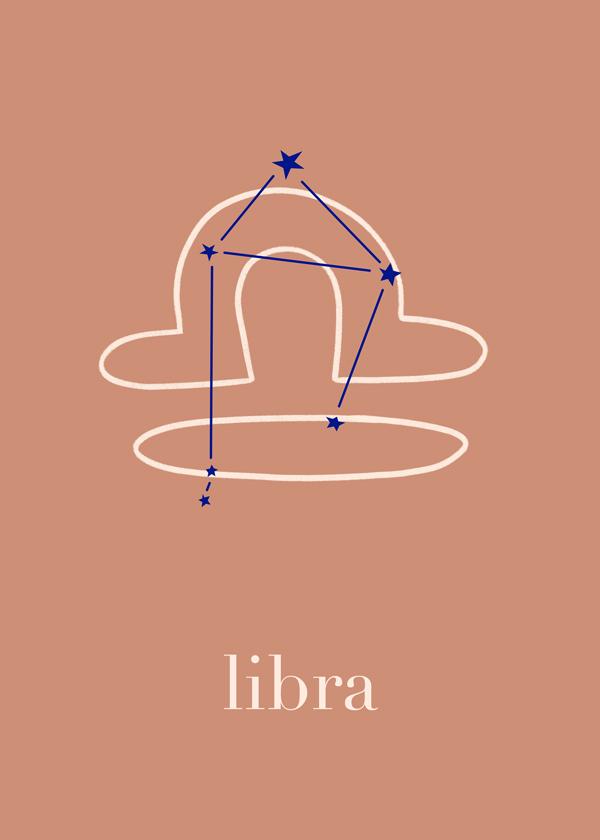Libra Constellation Terracotta