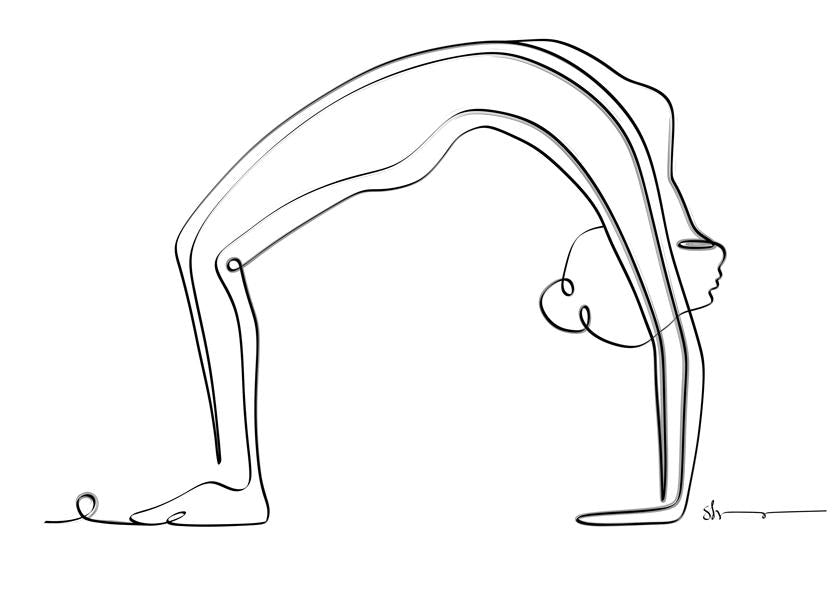 Upward Bow Pose - complete