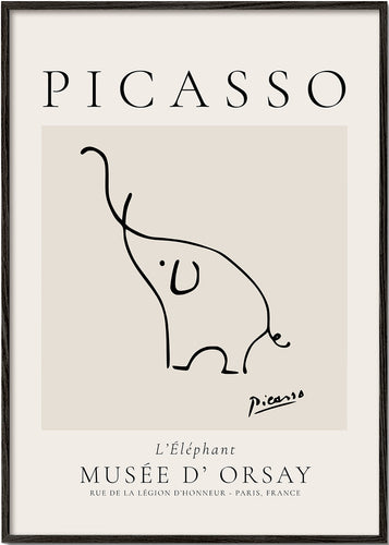 Pablo Picasso Animals Drawings the elephant