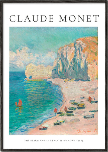 Claude Monet THE BEACH AND THE FALAISE D’AMONT - 1885